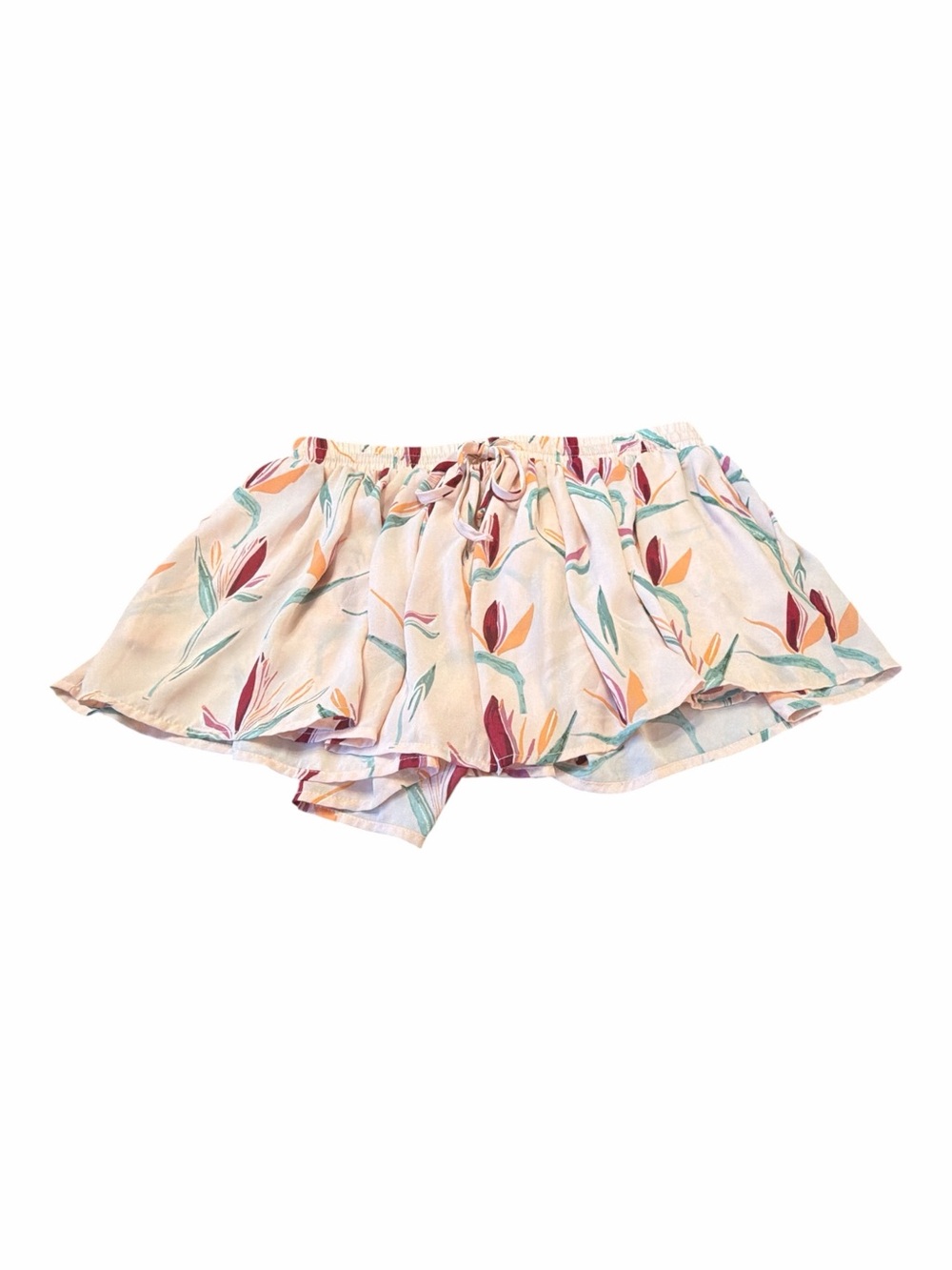BOBBI ROCCO Floral pale pink Flowy Shorts Size M